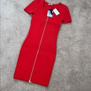 T by Alexander Wang Red Mini Dress Size Small NWT